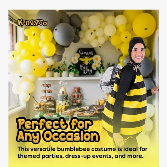 Forum Bumble Bee Costume for Adults & Kids Halloween Honey Bee Costume for Women - Picture 4 of 4